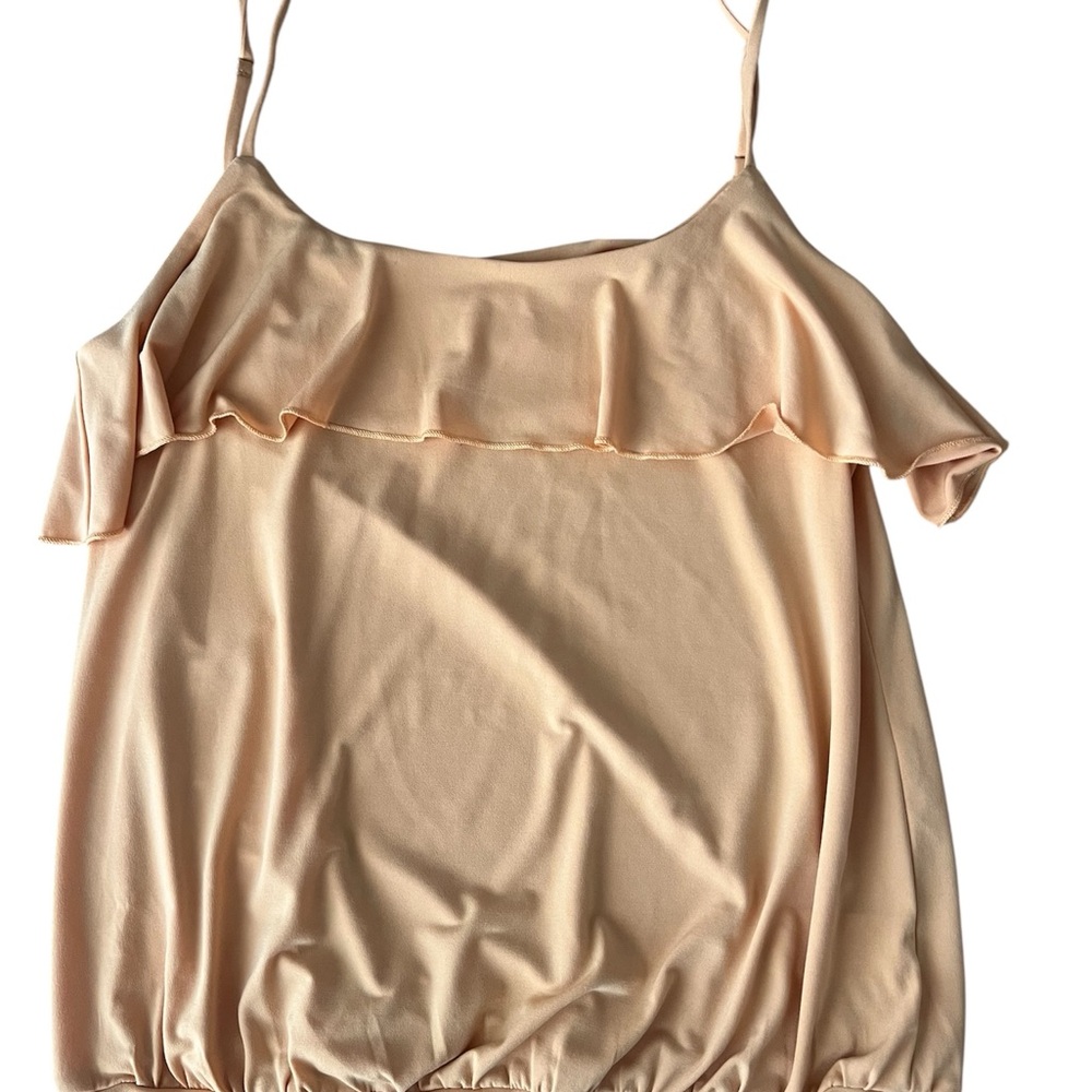 Yellow Ruffle Tank Top - Picture 3 of 5